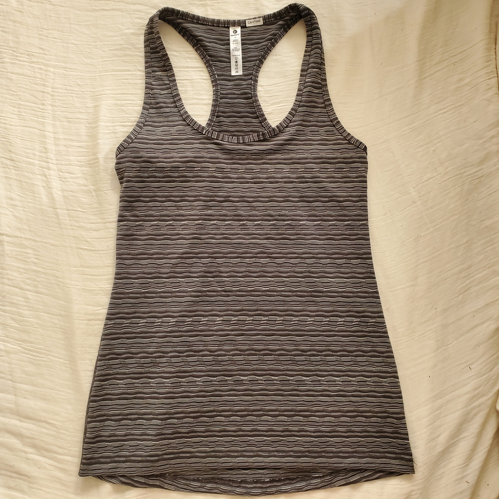 90 Degree By Reflex Charcoal Wave Tank Top